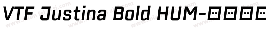 VTF Justina Bold HUM字体转换